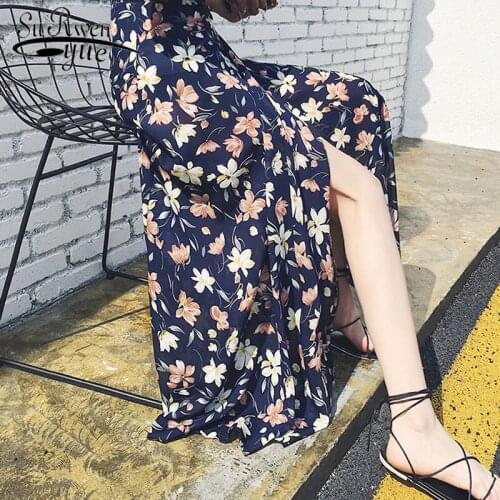 One size girl skirt 2019 summer fashion printing chiffon women skirt A-line chiffon summer women chiffon holiday skirt 3041 50