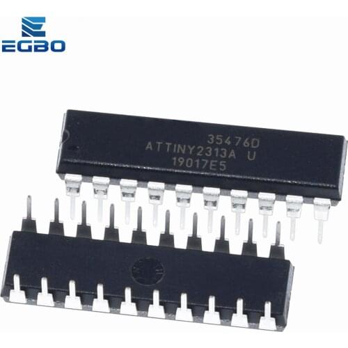 1PCS ATTINY2313A-PU ATTINY2313 DIP20 MCU 8-bit ATtiny AVR RISC 2KB Flash 2.5V/3.3V/5V 20-Pin DIP new original