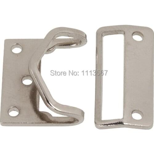 100Set Craft Silver Tone Metal Hook & Eyes Clasp Waist Extender Button Sewing On Garment NK65