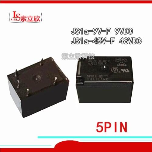 5PCS/LOT New Relay JS1aF-B-9V-F AJS321581F JS1aF-5V-F AJS321581 JS1aF-12V-F JS1aF-24V-F-AJS321581 JS1aF 12V F 4PIN 10A