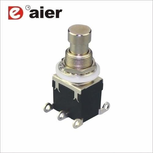 50PCS DPDT Latching ON-ON Electric Foot Pedal Switch 6PIN With Solder Terminal PBS-24-202
