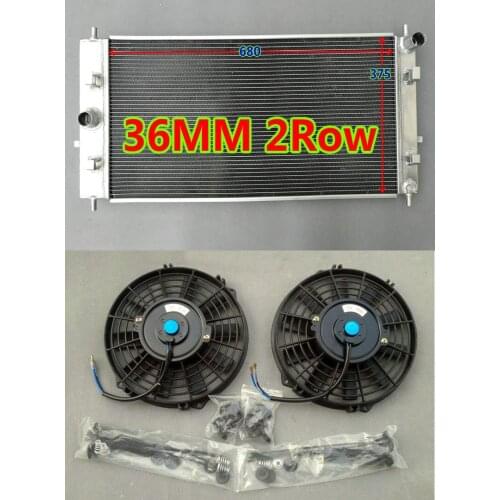 Aluminum radiator + Fans for Chevrolet Cobalt Pontiac G4/G5 Pursuit SS LTZ LSJ LNF 2.0 2.2 2.4L Ecotec 2005-2010 MT 06 07 08 09