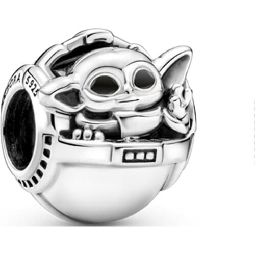 Authentic 925 Sterling Silver Bead Star Wa Grog™ & Cri Charm Fit Fashion Women Pandora Bracelet Bangle Gift DIY Jewelry