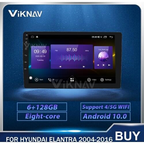 128G Car Radio GPS Navigation head unit Touch Screen For Hyundai Elantra 2004 2005-2016 Car Multimedia Player Stereo Android