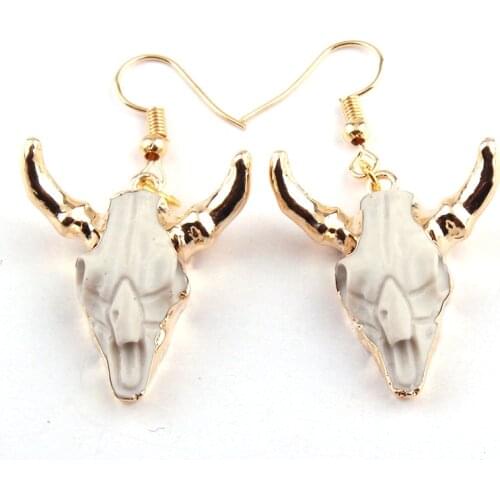 Free Shipping Fashion Horn Pendant Earring
