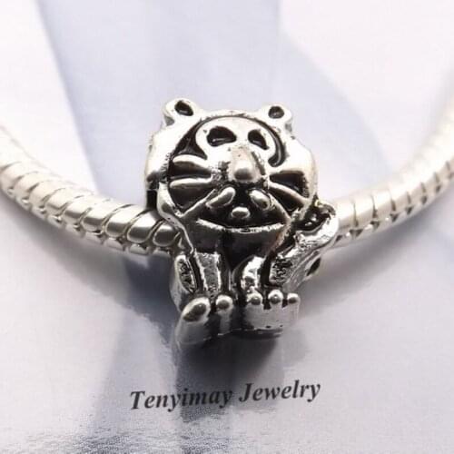 Lion Shape Antique Alloy Beads European Charm Beads For Snake Chain Bracelet LB851