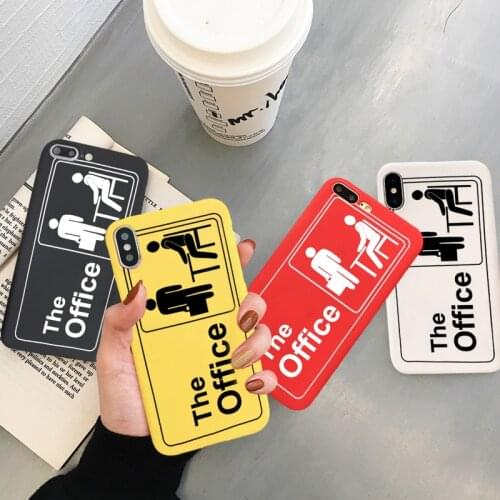 TV Series The Office Soft Silicone Candy Color Cover Cell Phone Case for IPhone 12 X 11 Pro XR XS MAX 6 7 8 Plus SE2 Soft Cover