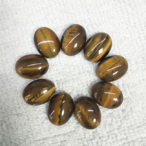 5PCS Nature Yellow Tiger Eye Stone Cabochons Oval Shape 10X12MM 10X14MM 12X16MM 13X18MM 15X20MM 18X25MM Free Shipping