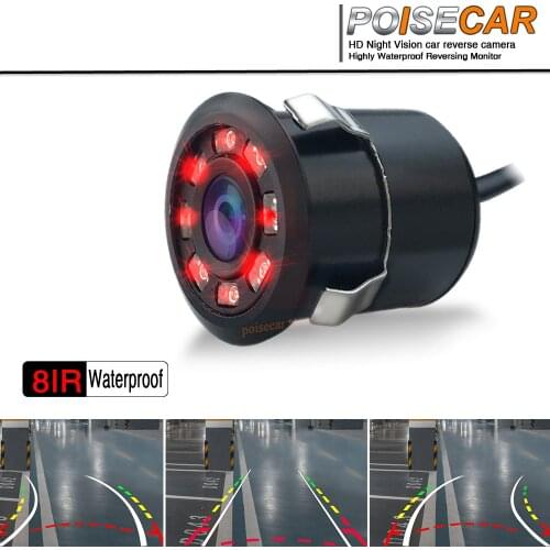 8 IR Night Intelligent Dynamic Trajectory Tracks Rear-View Camera Waterproof Super HD Auto Reversing Parking Assistance