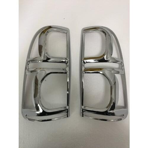 For hilux accessories ABS chrome design rear lamp cover fit for toyota hilux vigo 2012 2013 2014 tail light casing car parts