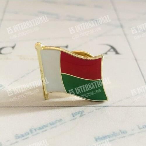 National Flag Metal Lapel Pin Flag Pin madagascar
