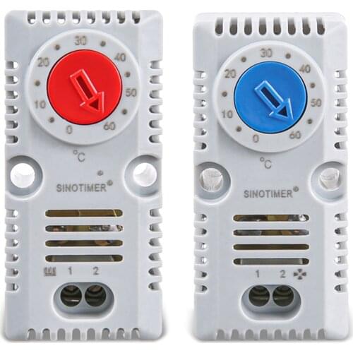 1pcs Cabinet Mini Thermostat KTO011 KTS011 Normally Open/Normally Closed Compact Mechanical Temperature Controller Thermostat
