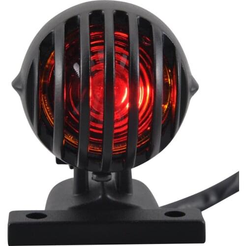 Motorcycle Retro Tail Light Rear Lamp Brake Stop Light Cruiser Chopper Dirt Bike Cafe Racer Lincense Plater Light