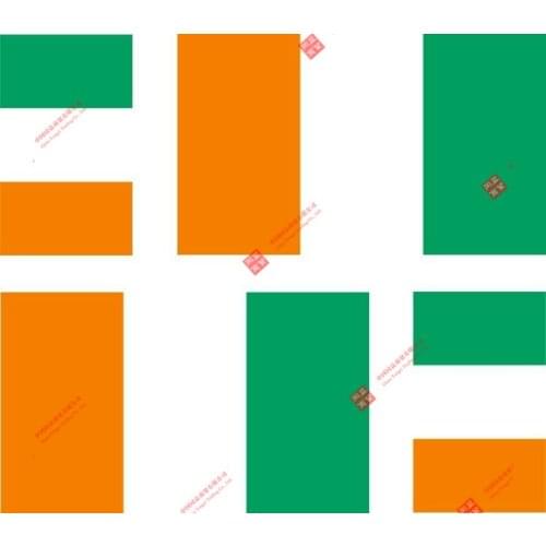 Set of Interesting 4x Sticker Vinyl Car Bumper Decal Outdoor Car Moto World Flag Ivory Coast Motorcycle Decals Racing Stickers