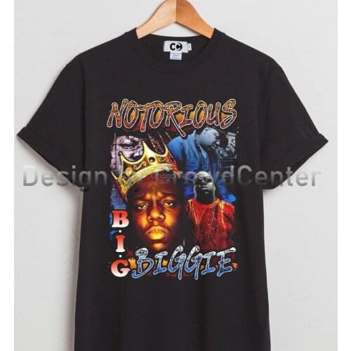 NOTORIOUS BIG 90s Bootleg T Shirt New Black Size T Shirt AF20