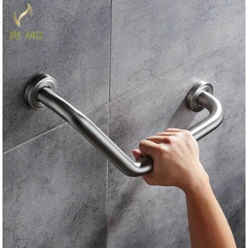 Bathroom bathtub black stainless steel armrest toilet handle Grab bar toilet elderly accessibility railing