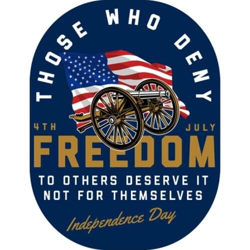 Freedom American thoes who deny old gun locomotive car three-wheeled sticker car sticker #1221