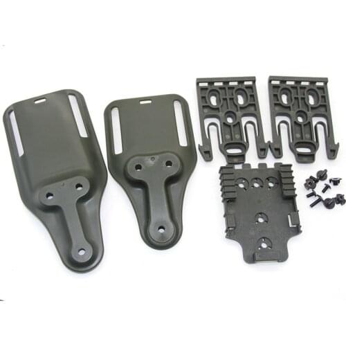 Tactical Safa Quick Locking System Kit Gun Holster Paddle Adapter for Glock 17 SIG MID-RIDE Universal Belt Loop with QLS 19 22
