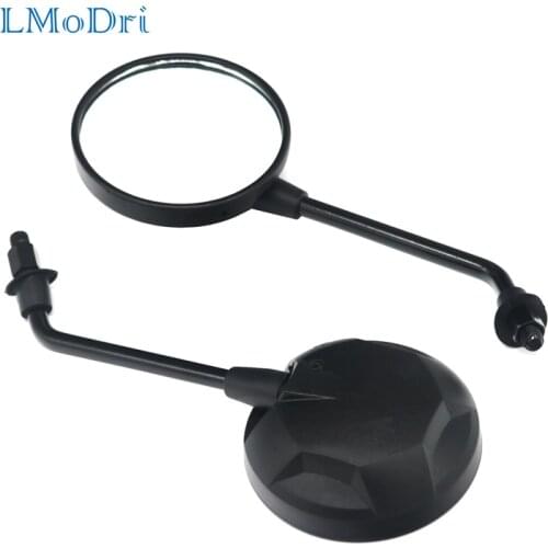 LMoDri Universal Clockwise 10mm 8mm Motorcycle Rearview Mirrors Motorbike Scooter Replacement Parts Back Side Mirror 2 Pcs/Lot