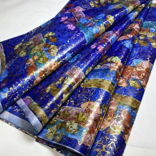 Party Q 2021 Handmade Riche 2.5Yards Bazin High Quality Jacquard Guinea Brocade Damask For Garment