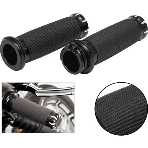 High Quality Motorcycle 1"25mm Grips Handle Black Handlebar For Harley Sportster 883 1200 XL XR VRSC Softail Touring Dyna Custom