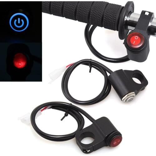 MotorBike 22mm 7/8" Handlebar Headlight On /Off Button Light Switch For Harley ATV Dirt Electric Bike Motorcycle ON-OFF Switch