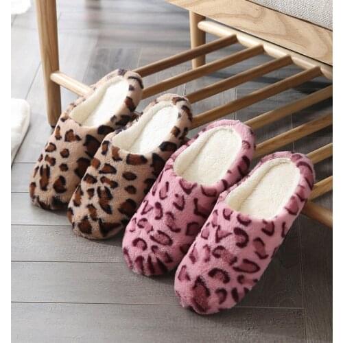 Women Fluffy Spring Autumn Soft Warm Indoor Furry Slippers Home Bedroom Slient Non-Slip Slides Family Necessity Shoes