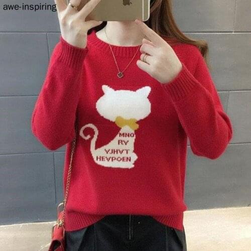 2019 Office Autumn Korean Plus Velvet Thick Pullover Sweater Women Half High Collar Knitted Long Sleeve Sweaters Female Tops