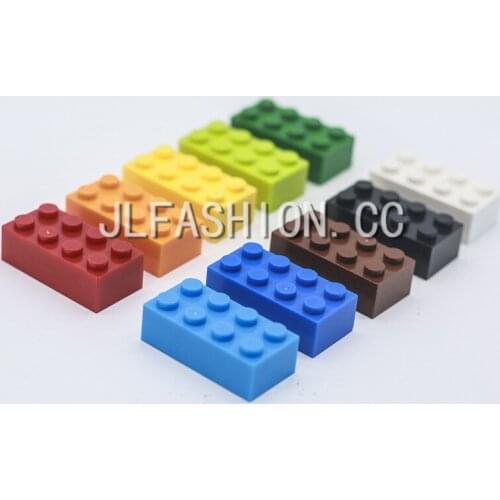 100g/lot! 2*4 High Bricks 6 Particles Bulk Complement Small Blocks Classic Building Compatible Toys