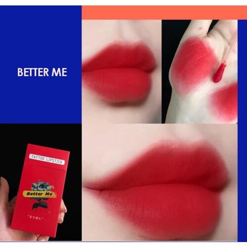 20pcs/set lipstick micro brush long lasting waterproof disposable brush cotton swab lipstick fashion cigarette case lip glaze