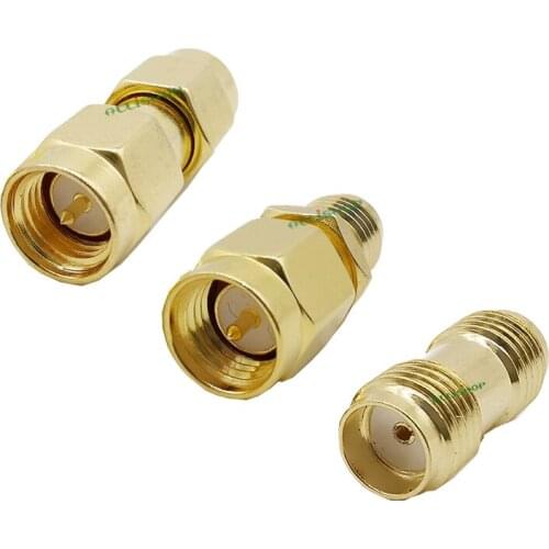 3Pcs SMA to SMA Connector SMA Male to Female Adapters SMA Plug Jack Screw the Needle to SMA Male to Female