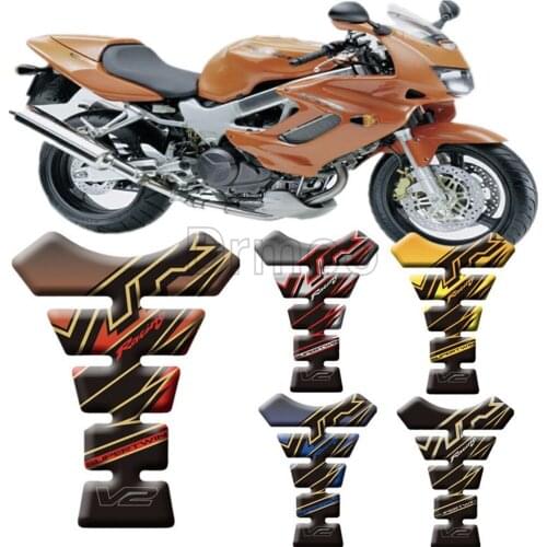 Motorcycle Accessories Tank Pad Protector Sticker Fish Bone Gas Fuel Tank Stickers For Honda VTR1000