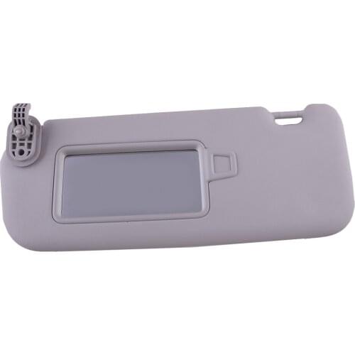Car Grey Front Left Driver Side Sun Visor With Makeup Mirror Fit For Hyundai Elantra AD 2017 2018 2019