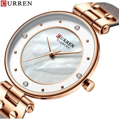 CURREN Women Quartz Watch Top Brand Luxury Leather Strap Wristwatch Fashion Ladies Girls montre bracelet femme relogio feminino