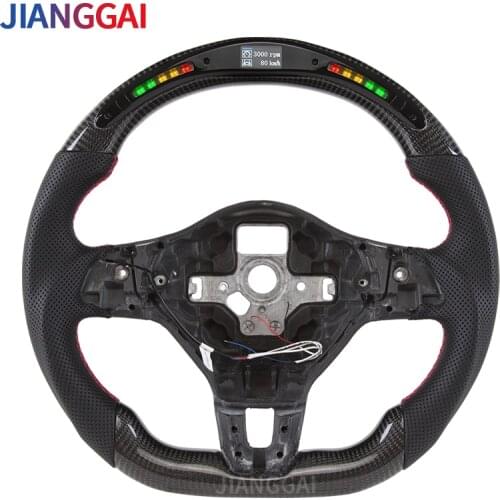 For Golf 6 Steering Wheel LED Shift 7 Colors Racing Wheel golf 6
