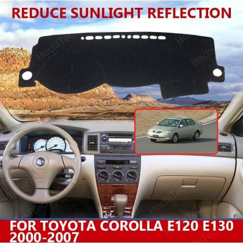 For Toyota Corolla E120 E130 2000-2007 Right Left Hand Drive Good Polyester Material Anti Light Car Dashboard Cover Mat