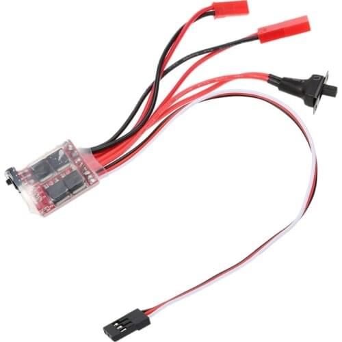 30A Mini Brushed ESC Brushed Electronic Speed Controller for RC Car for Controller Boat Car Proto Tank Top Regulator