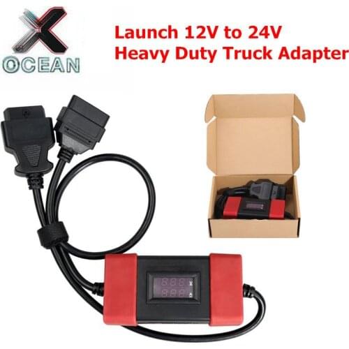 2019 Launch 12V to 24V Adapter Launch Heavy Duty Truck Diesel Adapter Cable for X431 Easydiag2.0/3.0 Golo Carcare best quality