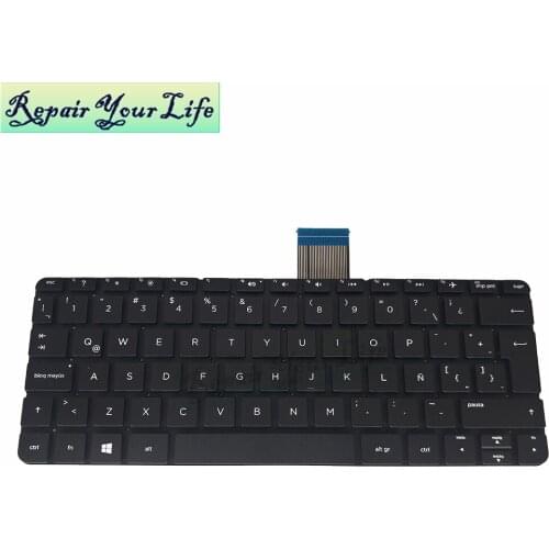 Keyboard for HP Stream LA Latin 11-D 11-D010wm 11-d011wm 11-d001tu 11-r 11-p 11-N 11-y PK131A61C24 V135202GK1LA black original