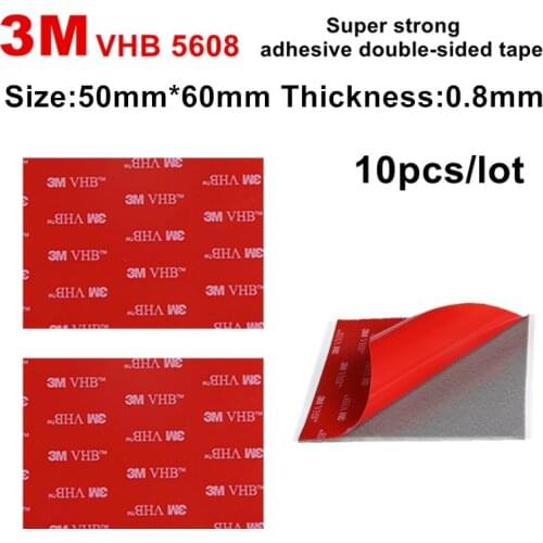 3M Auto Tape Size 50mmx60mm Double Sided Sticker Acrylic Foam Adhesive, Car Attachment Interior Tape Free Shipping