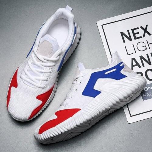 Mens Casual Shoes Slip On Sport Shoes Men Sneakers For Casual Black White Solid Fashion Knitting Sneaker