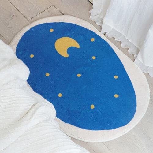 Cartoon Carpet Soft Plush Warm Carpet Bathroom Water Absorption Non-slip Cute Plants Animal Mat Rug Bedroom Mat