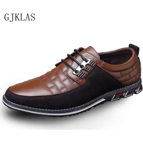 Men Casual Leather Shoes Brown Leather Shoes Men Formal Plus Size 48 Black Wedding Dress Business Shoes for Men Classic Vintage