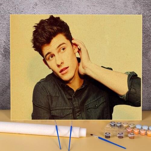 Shawn Mendes Coloring By Numbers Painting Kit Oil Paints 40*50 Oil Painting Home Decoration For Kids Handicraft Handiwork Art