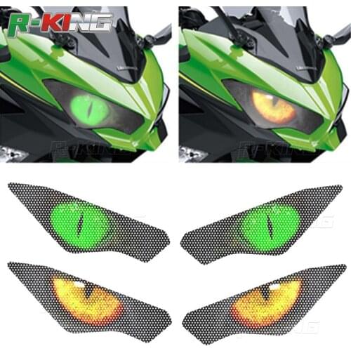 For kawasaki Ninja 400 2018-2020 Motorcycle Accessries Headlight Guard Head Light Lens Cover Protector Film Decoration Sticker