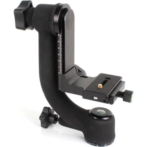 New Bk-45 Panoramic 360 Degree Vertical Pro Gimbal Tripod Head 1/4 inch Screw For Dslr Camera Telephoto Lens Quick Release Plate