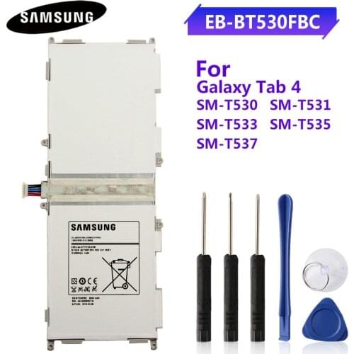 Original Tablet Battery EB-BT530FBC EB-BT530FBU EB-BT530FBE For Samsung GALAXY Tab4 T530 SM-T531 SM-T533 SM-T535 SM-T537 6800mAh