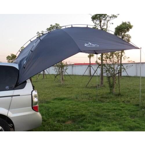 Laputa 4-5 Person Use Fiberglass Sun Shelter Large Gazebo Camping Tent Self-driving Tour Car Tail Tent Beach Tent