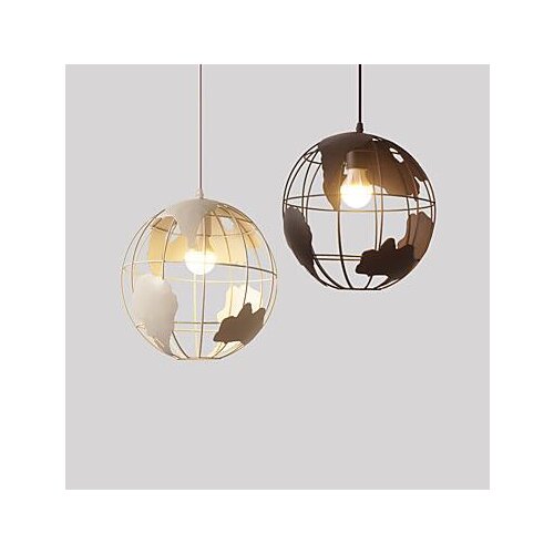 Pendant light Earth Map Art Cafe corridor bedroom bar dining room 5W led lamp Nordic modern minimalist single head hanging lamp