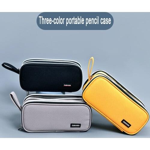 Simple Cute Pencil Case High Capacity School Pencil Cases Portable Pencilcase Cosmetic Storage Bags Trousse Scolaire Stationery